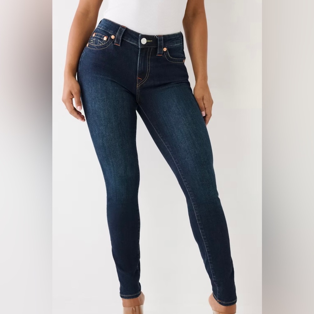 True Religion Jeans. Dark wash color. Size 28 NWT